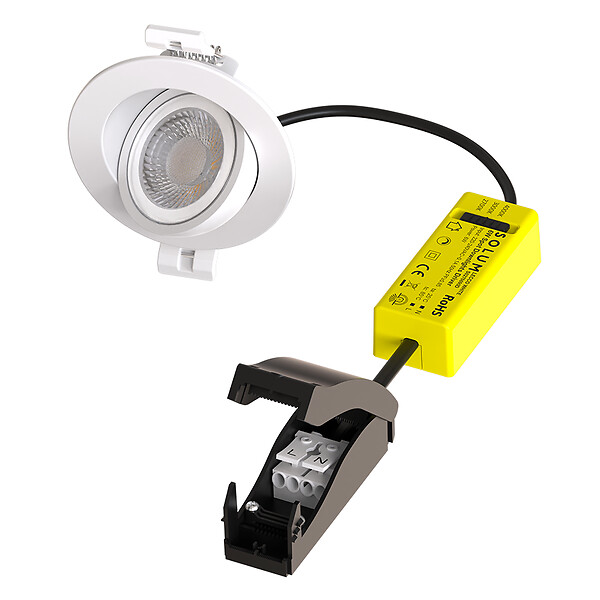 SOLUM - LECCO Blanc Spot encastré 6W. 662-724Lm. dimmable. CCT 2700-3000-4000K - SOLUM - S0270690D - large