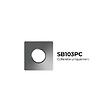 SOLUM - Collerette Chrome Carrée magnétique pour TWO et CANIS - SOLUM - SB103PC - vignette