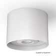 SOLUM - DECOCIEL Support installation saillie plafond béton Coloris Blanc pour CANIS / DRACO / TWO - SOLUM - D001W - vignette