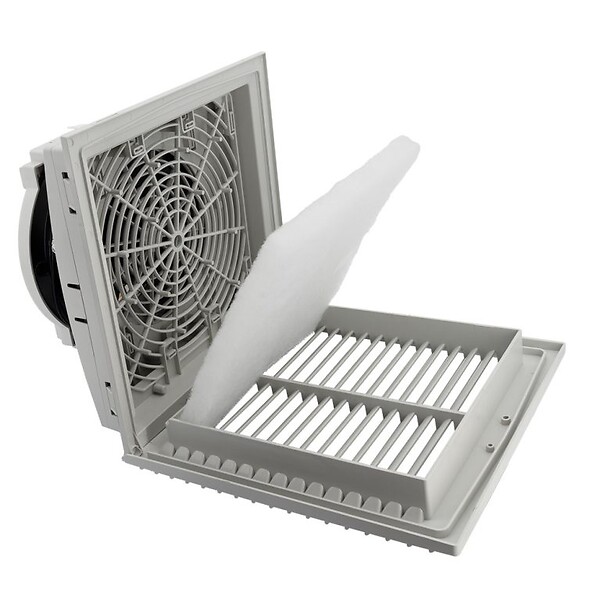 LETTEL - Grille de ventilation 250x250 et filtre pour armoire électrique - LETTEL - GTA-223-FF - large