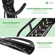 VOUNOT - Lot de 4 supports de velo mural avec coussinets de protection noir - vignette
