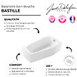 JACOB DELAFON - Baignoire bain douche 170 x 90 Bastille vidage à droite blanc brillant - vignette