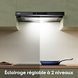 CIARRA - Hotte Tiroir 60cm 606m3/h tactile Recyclage ou Evacuation CD6909AB - vignette