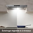 CIARRA - CIARRA Hotte Encastrable 60cm Hotte Tiroir 606m3/h tactile Recyclage ou Evacuation CD6909AS - vignette