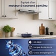 CIARRA - CIARRA Hotte Encastrable 60cm Hotte Tiroir 606m3/h tactile Recyclage ou Evacuation CD6909AS - vignette