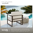 TECTAKE - Fauteuil de jardin COMOSA rembourrage XXL marron/beige - vignette