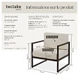 TECTAKE - Fauteuil de jardin COMOSA rembourrage XXL marron/beige - vignette