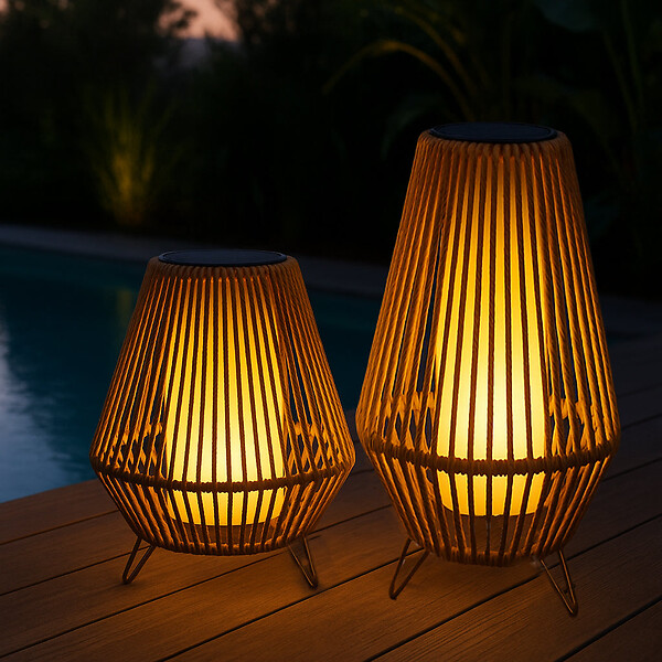 LUMISKY - Lanterne solaire et rechargeable SALOMEA SMALL H40cm - large