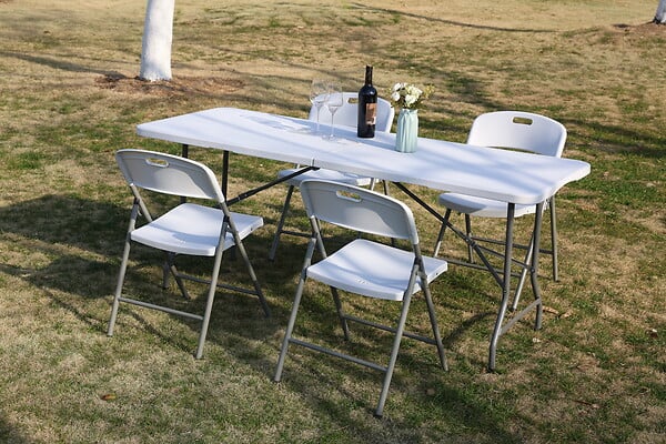 ARTIS - Table pliante polyéthylène Classic 180 – H.74xL.180xP.70cm - large