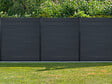 SYLWAY - Lame clôture bois composite - Noir mat - H.16,5xL.165cm - vignette