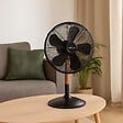 NIKLAS - Ventilateur de Table 60W Mat en Bois - Ventilateur portable 3 Vitesses Hauteur 76cm Tête Réglable NIKLAS - vignette