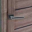 SECURY-T - Poignées de porte sur rosace canon de fusil / anthracite carré - Modèle Fabrizia - vignette