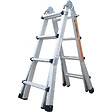 SECURY-T - Échelle articulée et télescopique pliante en aluminium 4x4 marches 3,88m - vignette