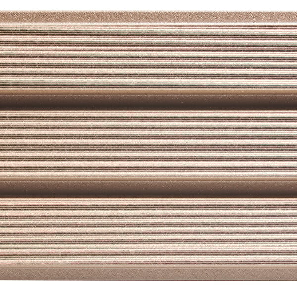 SYLWAY - Lame bardage Claire-voie bois composite - Brun - L.2,5m - large