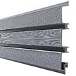 SYLWAY - Lame bardage claire-voie bois composite L.2,5m - Gris - vignette