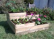 ALTONA - Carré potager modulaire 4 niveaux - Pin autoclavé - 96x96cm - vignette