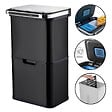 BEYOND BLUE - Poubelle cuisine automatique de tri à 4 compartiments - 60L -  Noir mat - Piles ou batterie - vignette