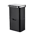 BEYOND BLUE - Poubelle cuisine automatique de tri à 4 compartiments - 60L -  Noir mat - Piles ou batterie - vignette