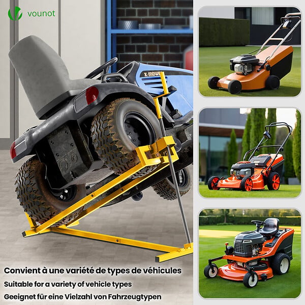 VOUNOT - Leve tracteur Tondeuse Supporte 400 kg max Jaune - large