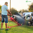 VOUNOT - Leve tracteur Tondeuse Supporte 400 kg max Rouge - vignette