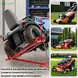 VOUNOT - Leve tracteur Tondeuse Supporte 400 kg max Rouge - vignette