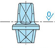 MAB - Axe italien carré 15,8x15,8mm - MAB - AC340 - vignette