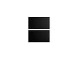 GRUPOALVIC - Façade 2 tiroirs casseroliers LAUTREC - Noir mat - L.60cm - vignette
