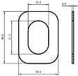 HERACLES - Rosace MORGAN type SGN2 A2P** finition laiton poli - HERACLES - B-MORGA-LP06 - vignette