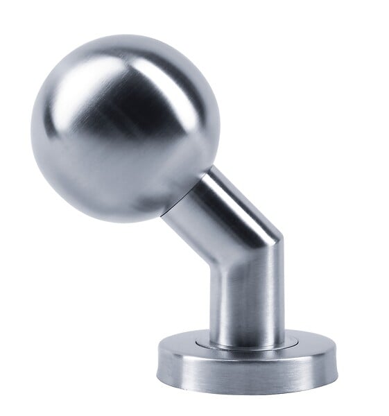 HERACLES - Bouton de porte JADE inox boule deportée diamètre 55mm - HERACLES - B-INOX-BP03 - large