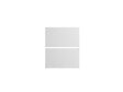 GRUPOALVIC - Façade 2 tiroirs casseroliers L 60cm BLC MAT - vignette