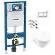GEBERIT - Pack WC Bâti-support UP320 + Cuvette Architectura + Abattant softclose + Plaque blanche (GebArchitectura2-H) - vignette