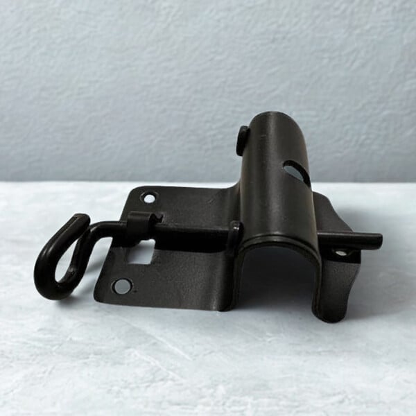 SECURY-T - Sabot de portail - Réglable - Epoxy noir - 30 à 95mm 30 à 95mm - large