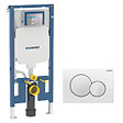 GEBERIT - Duofix Pack Bâti-support extra-plat 114 cm UP720, gain de place + Plaque double touche SIGMA 01 blanche (111.796.00.1-B) - vignette