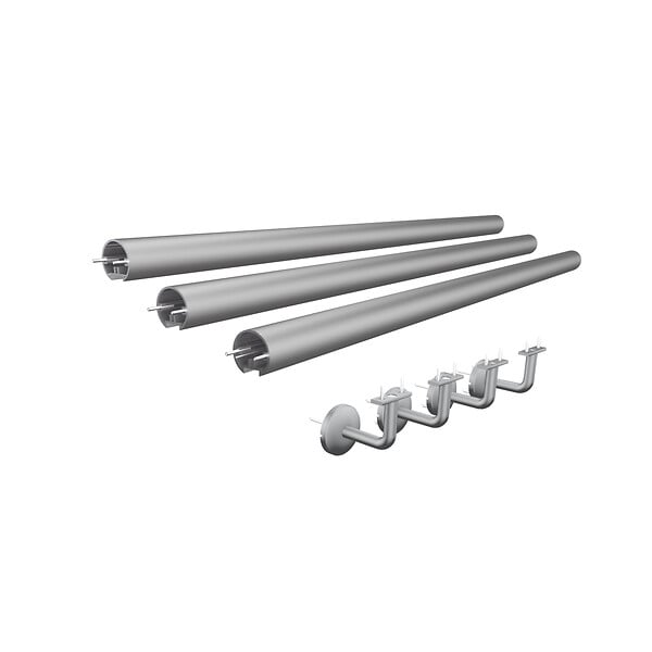 KORDO - Pack Main courante FLEXIO 3m - Argent - L.3m - large