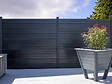 SYLWAY - Poteau alu multi-orientable platine - Noir - H.100xL.6,5cm - vignette