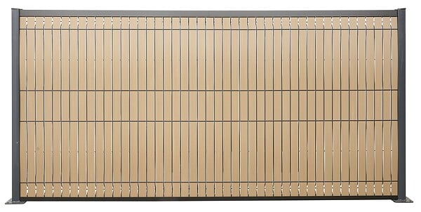 SYLWAY - Lamelles occultantes bois composite sable H.1.23xL.2m - large