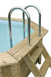 UBBINK PIS - Piscine en bois Océa - Liner Bleu - L.550xH.120xP.355cm - vignette