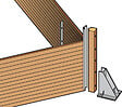 UBBINK PIS - Piscine en bois Linéa - Bleu - L.1550xH.155xP.350cm - vignette