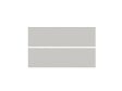 GRUPOALVIC - Façade 2 tiroirs casseroliers L 120cm Galet - vignette