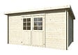 WHITE WOOD - Abri de jardin en bois Lola 2 ép.28mm - 13,7m² - L.430xH.215xP.320cm - vignette