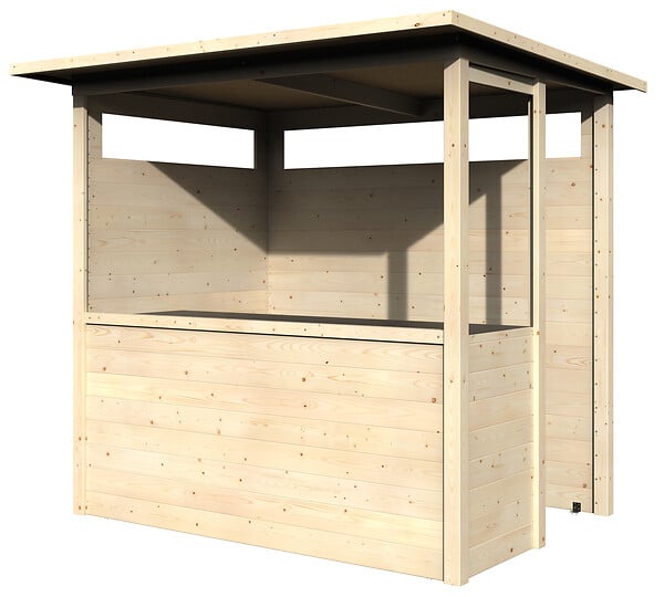 DECOR ET JARDIN - Abri jardin bois Safran - Naturel - L.230xP.182xH.207cm - large