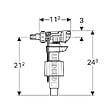 GEBERIT - Robinet flotteur Geberit - Type 380 - Alimentation latérale - Ø3/8 mm - vignette