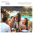 TECTAKE - Parasol DARIA 300 cm avec pied déporté et housse de protection gris - vignette