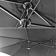 HAPPY GARDEN - Parasol double 2,7x4,6m LINAI gris - vignette