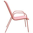 HAPPY GARDEN - Lot de 8 chaises MARBELLA en textilène terracotta - aluminium terracotta - vignette