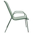 HAPPY GARDEN - Lot de 4 chaises MARBELLA en textilène vert sauge - aluminium vert sauge - vignette