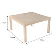 HAPPY GARDEN - Table carrée 140cm en teck JAVA - vignette