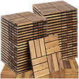 TECTAKE - Dalles de terrasse TABULA 12 lames marron - vignette