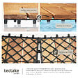 TECTAKE - Dalles de terrasse TABULA 12 lames marron - vignette