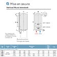 ATLANTIC - Chauffe-eau électrique Chaufféo Atlantic - Vertical mural - 100L - 1200W - vignette